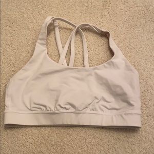 White Lululemon Sports Bra Size 6